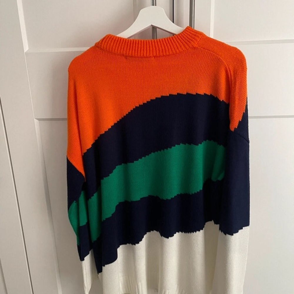 Colorful knitted dress